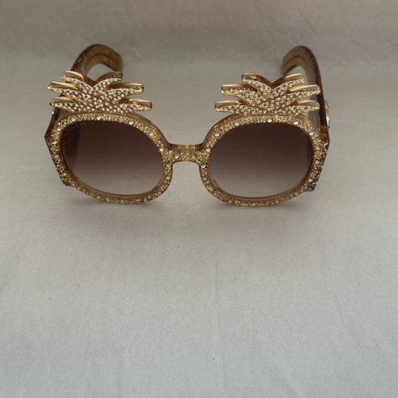 Gucci 53MM Embellished Pineapple Round Sunglasses main image 5